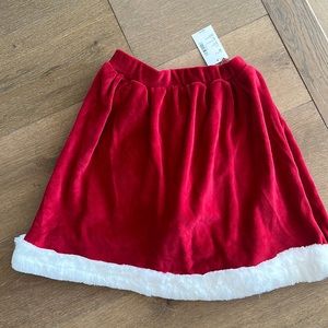 NWT Gymboree girl Santa red skirt size 12